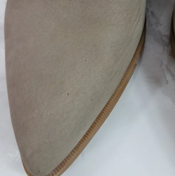 Sole Society Dalphine Leather Boots Color Porcini Size 8 - Picture 7 of 12